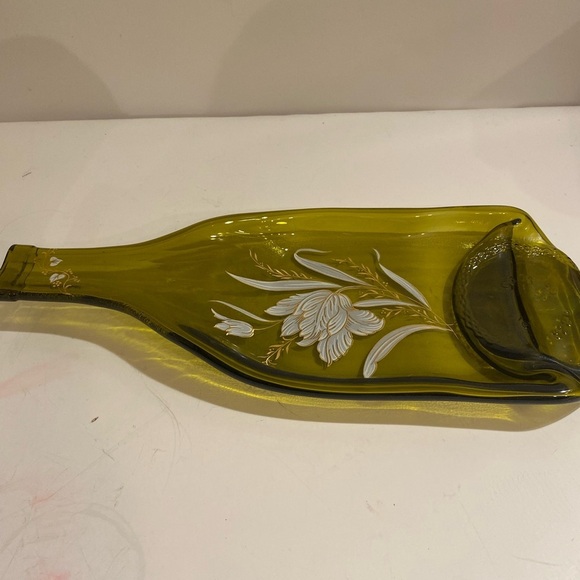 Melted Glass Bottle Spoon Rest (FV) - Picture 4 of 14